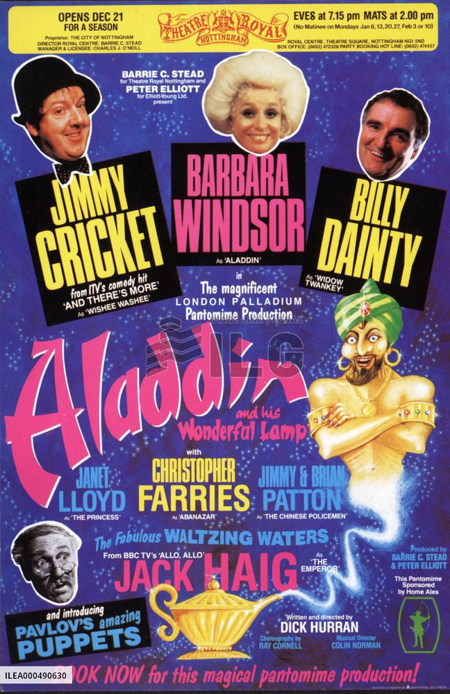 ALADDIN AND HIS WONDERFUL LAMP  THEATRE ROYAL
