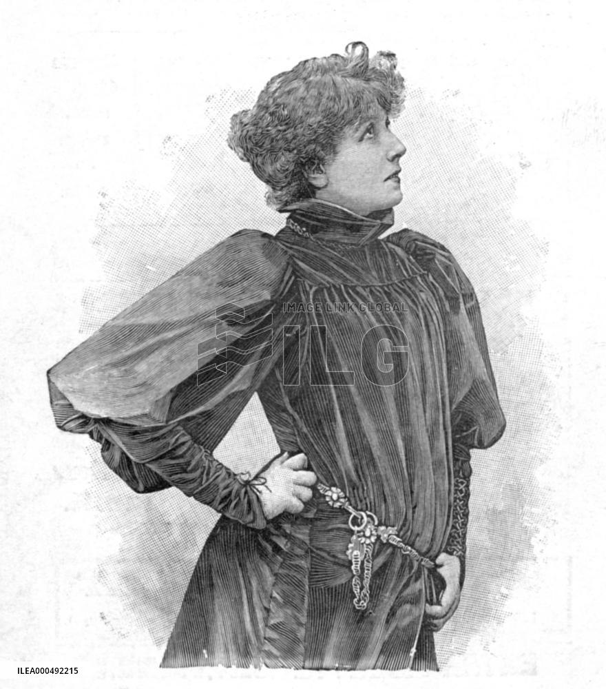 Actress SARAH BERNHARDT  1844-1923 PICTURE FROM THE RONALD G