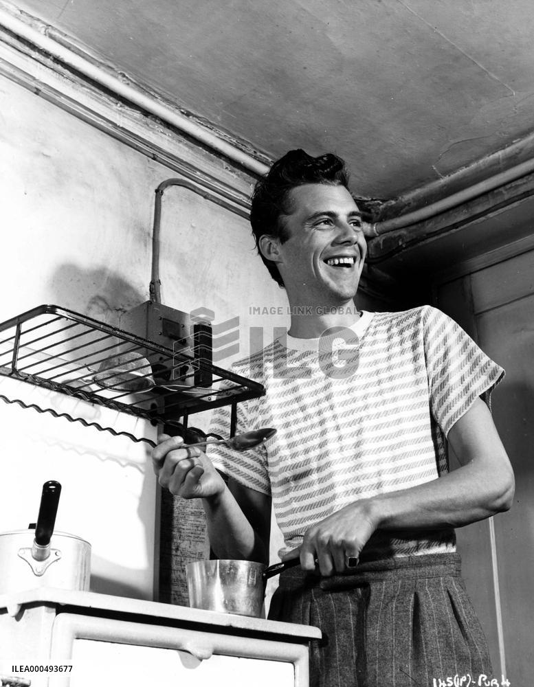 DIRK BOGARDE at home