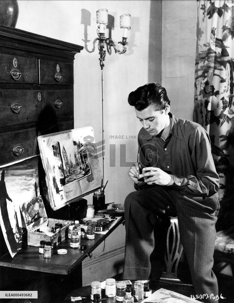 DIRK BOGARDE at home