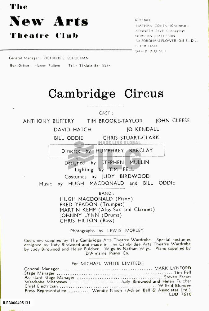 CAMBRIDGE CIRCUS THEATRE REVUE