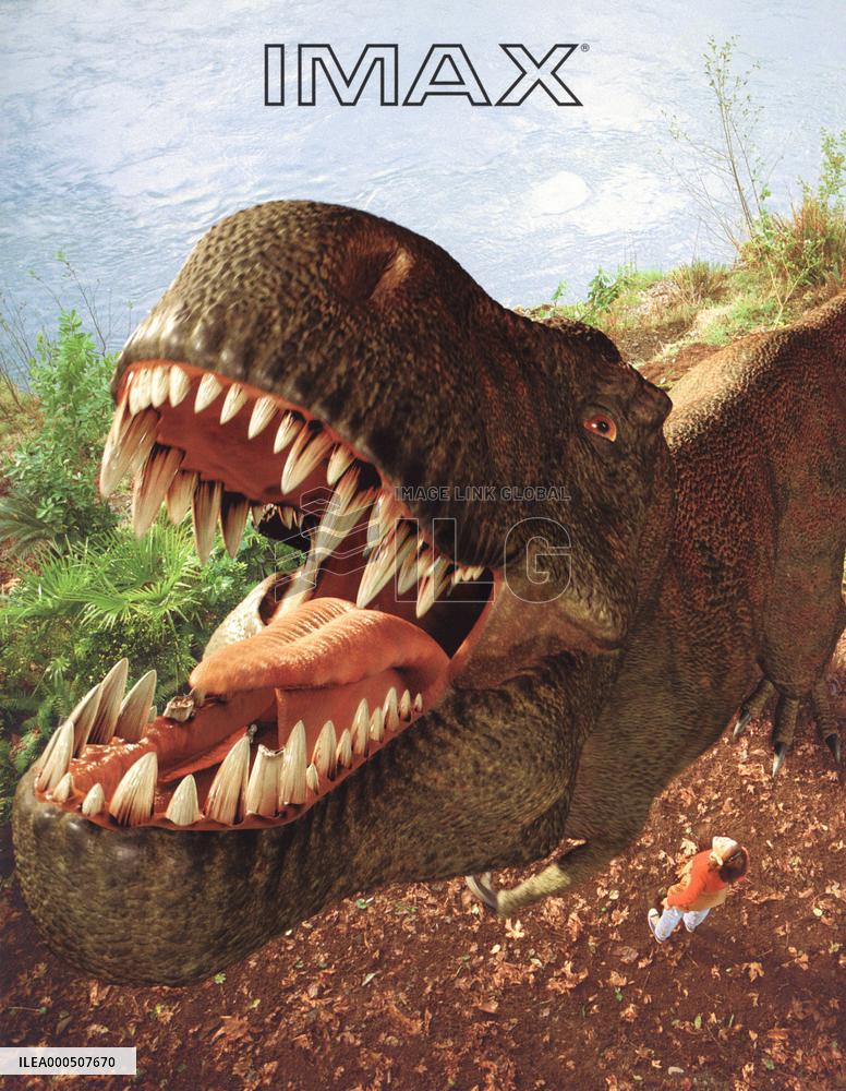 IMAX ADVERT FOR THE SYSTEM USING AN IMAGE FROM T-REX BACK TO