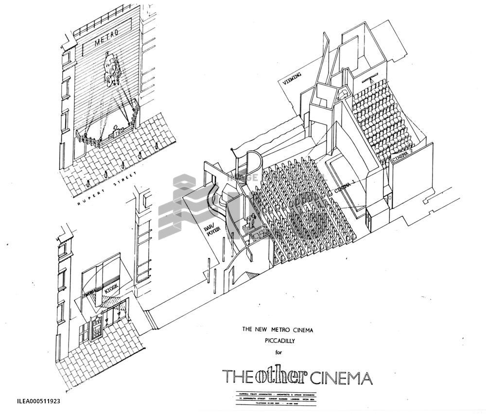 THE METRO CINEMA ARCHITECT'S DRAWING PICTURE FROM THE RONALD