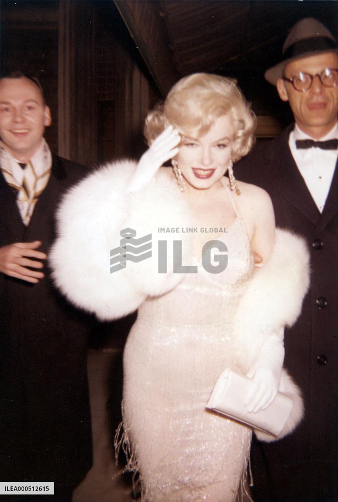MARILYN MONROE with her third husband, Arthur Miller