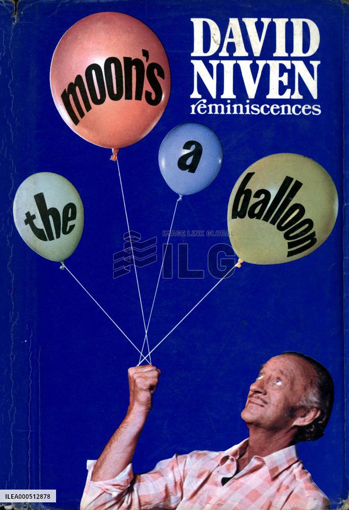 FRONT COVER OF 'THE MOON'S A BALLOON' BY DAVID NIVEN