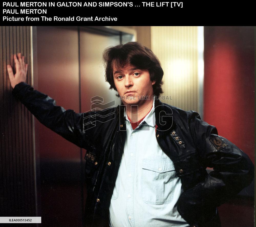 PAUL MERTON IN GALTON AND SIMPSONS..  THE LIFT