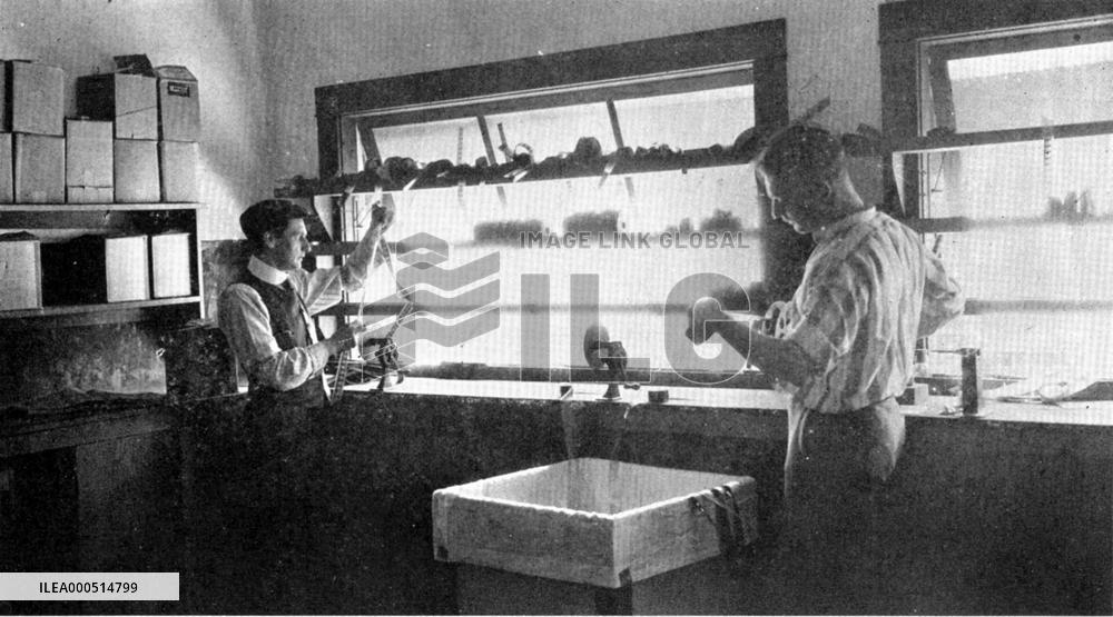 THE NEGATIVE INSPECTION ROOM AT THE THOMAS H INCE STUDIOS