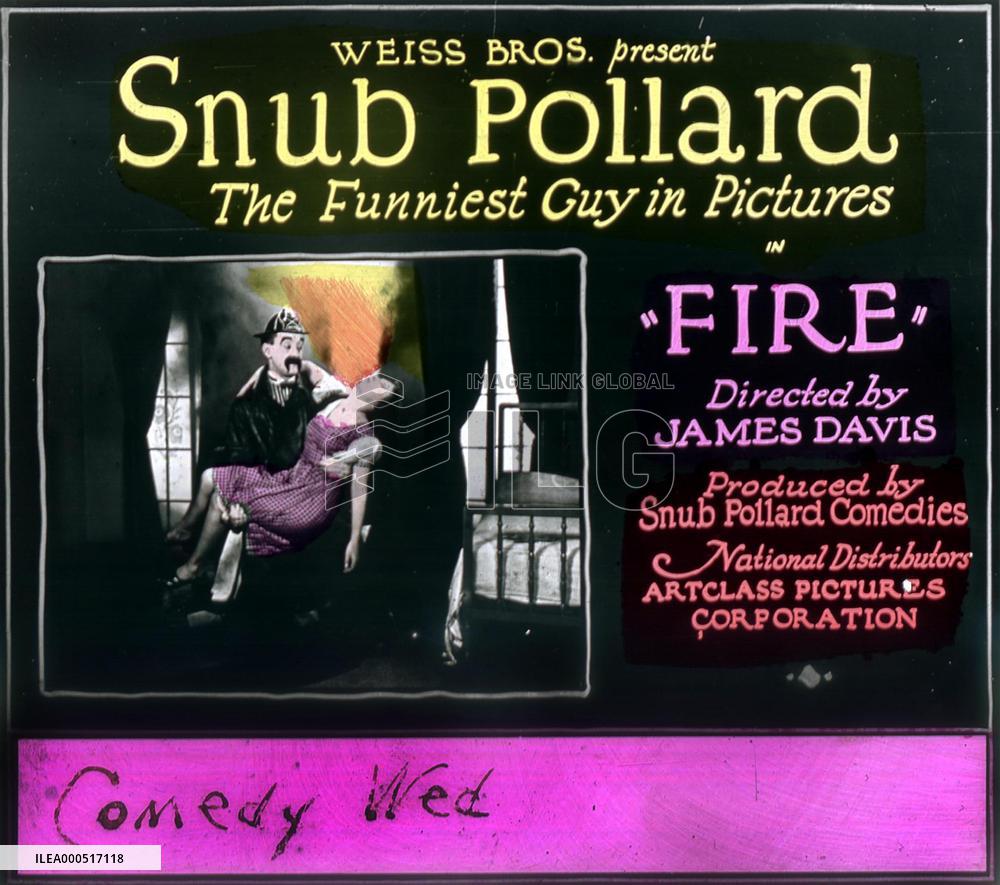 COMING ATTRACTION SLIDE 1920s SNUB POLLARD