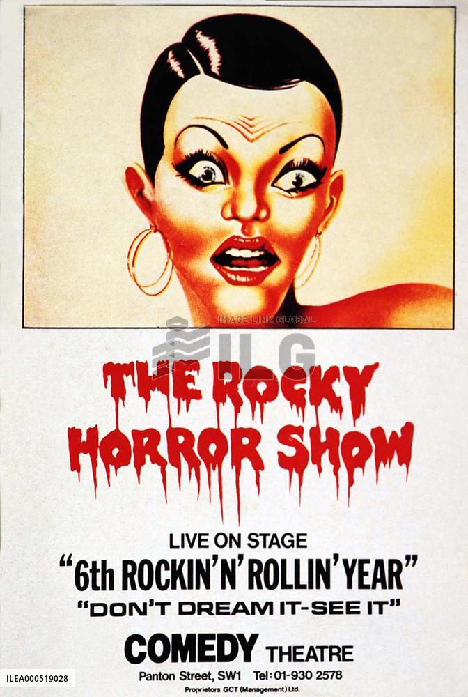 THE ROCKY HORROR SHOW  Theatre Flyer for Comedy Theatre, Pan