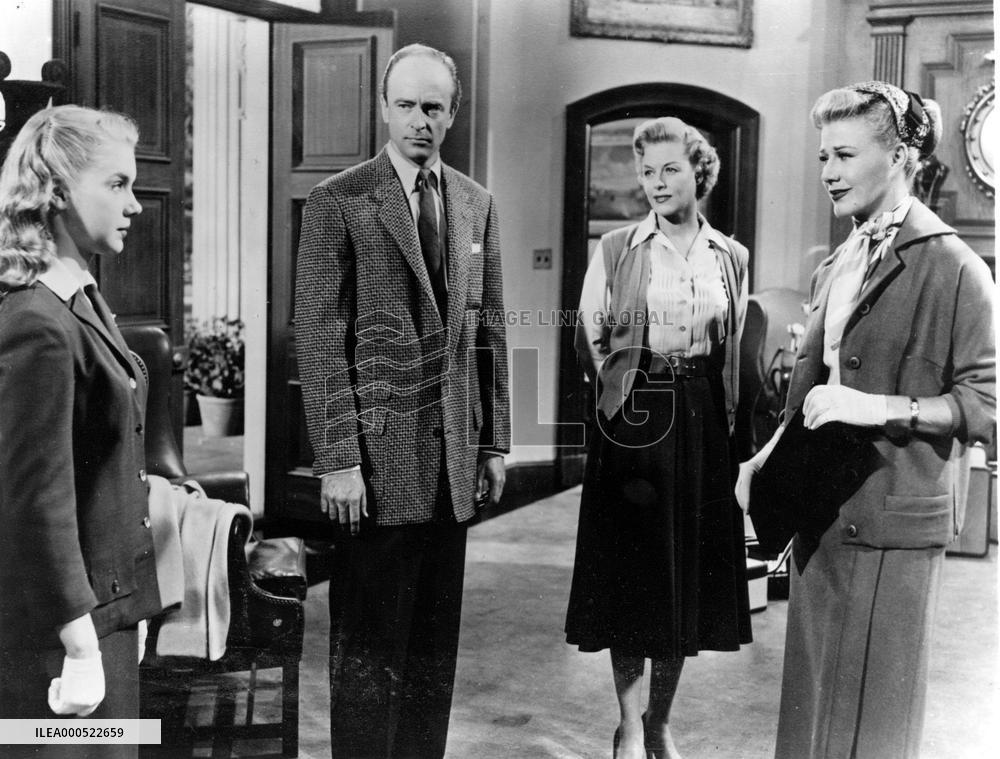 TEENAGE REBEL (US1956) L-R, BETTY LOU KEIM, JOHN STEVENSON,