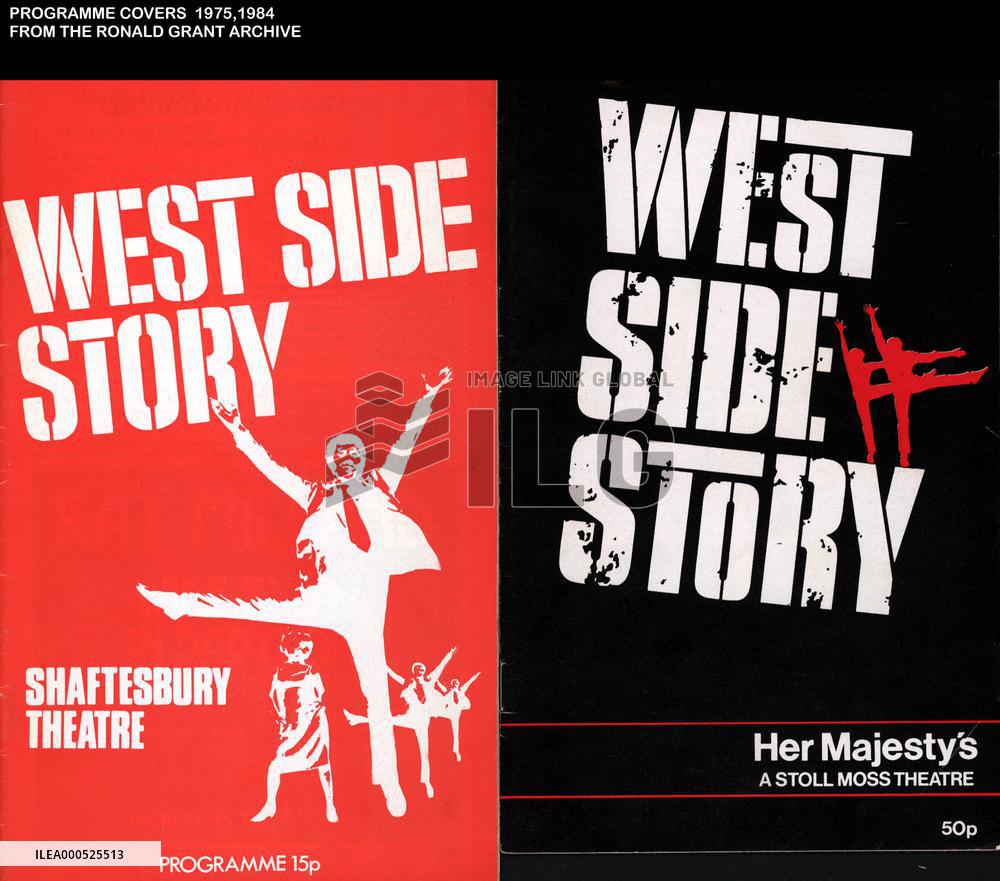 WEST SIDE STORY SHAFTESBURY THEATRE, 1975 HER MAJESTY'S THEA