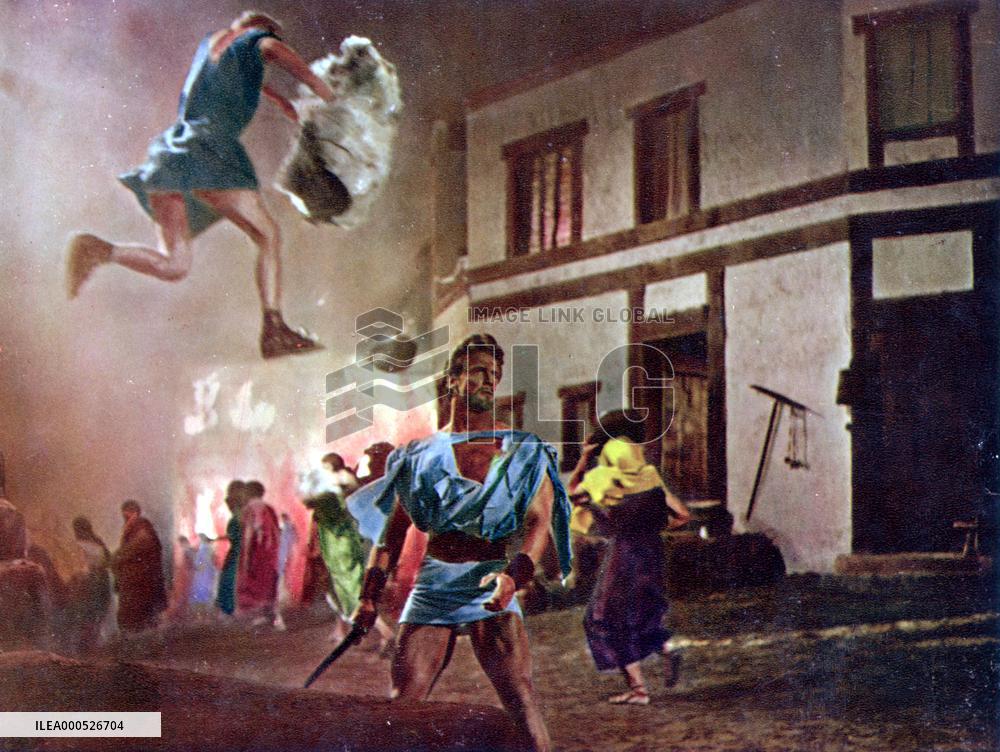 THE WOODEN HORSE OF TROY (IT/FR 1962) STEVE REEVES centre