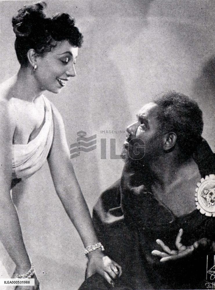 ETTA MOTEN AND REX INGRAM IN LYSISTRATA  BELASCO THEATRE NEW