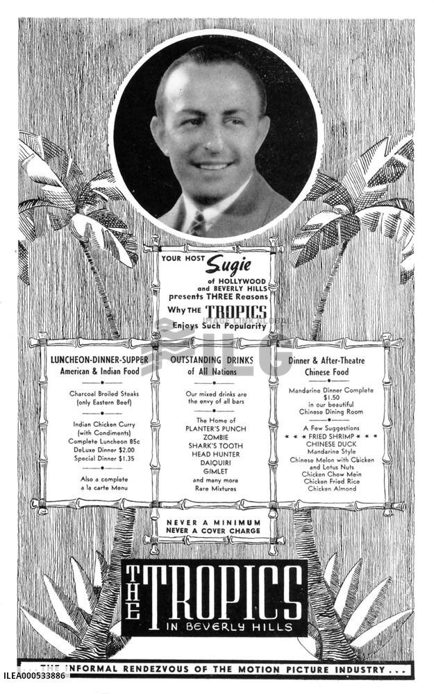 THE TROPICS  Hollywood nitespot