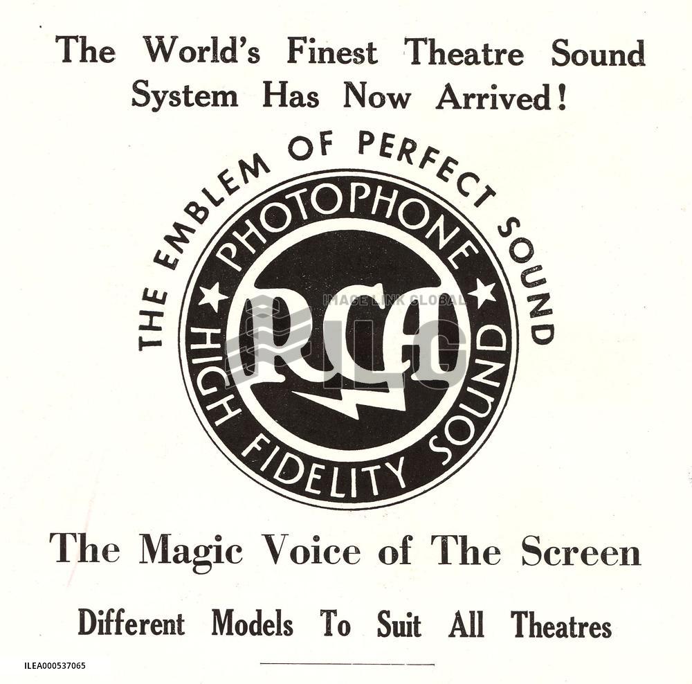 RCA CORPORATION CINEMA SOUND SYSTEM ADVERT