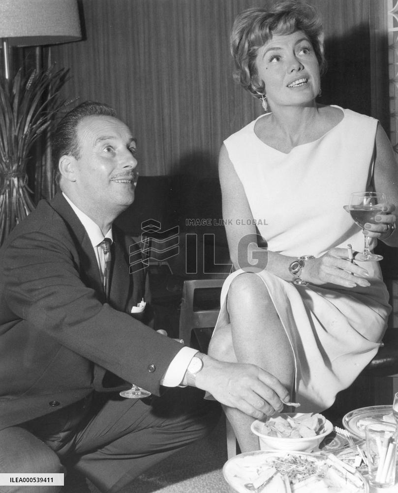 VAL GUEST AND YOLANDE DONLAN AT THE PREMIERE PARTY OF THE V.