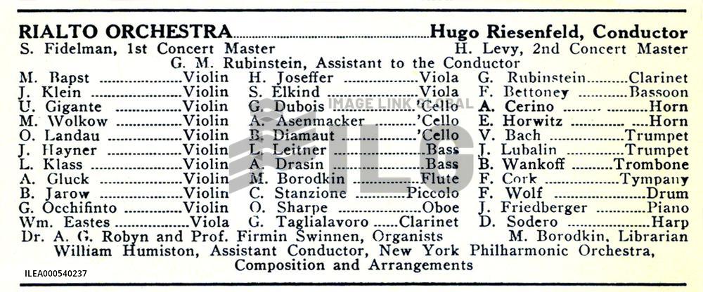 RIALTO ORCHESTRA