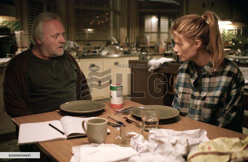 Pictured: Catherine (GWYNETH PALTROW, rihgt) and her father,