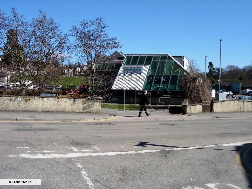 The glass roof is an extension built on to the front of the