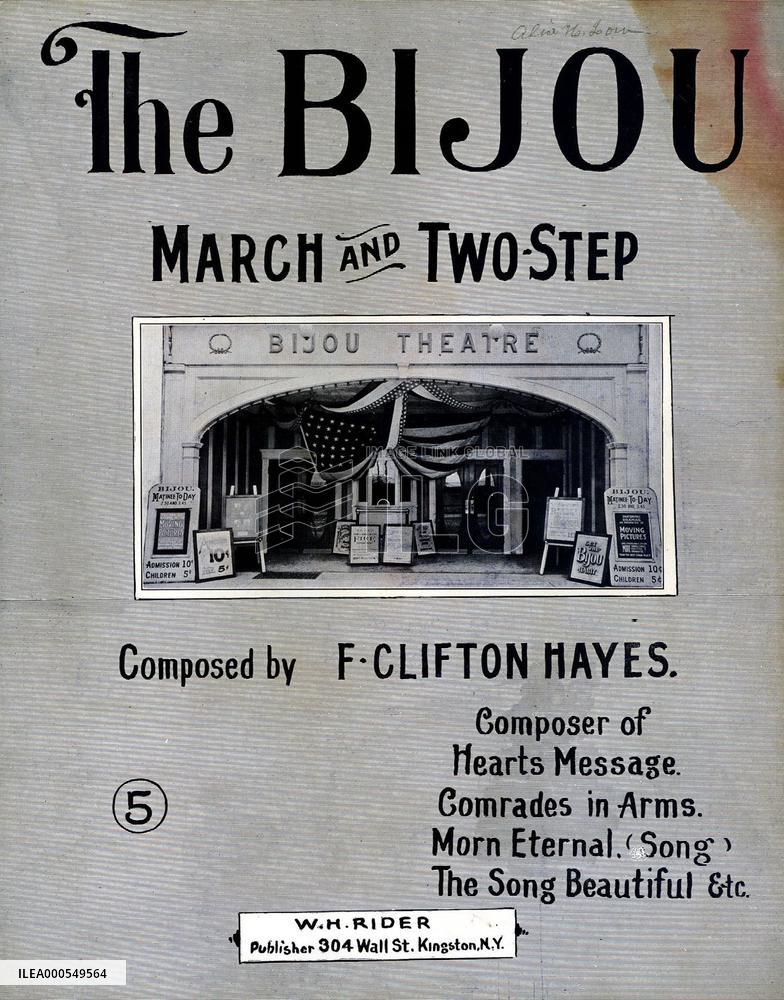 THE BIJOU MUSIC SHEET   THE BIJOU MUSIC SHEET
