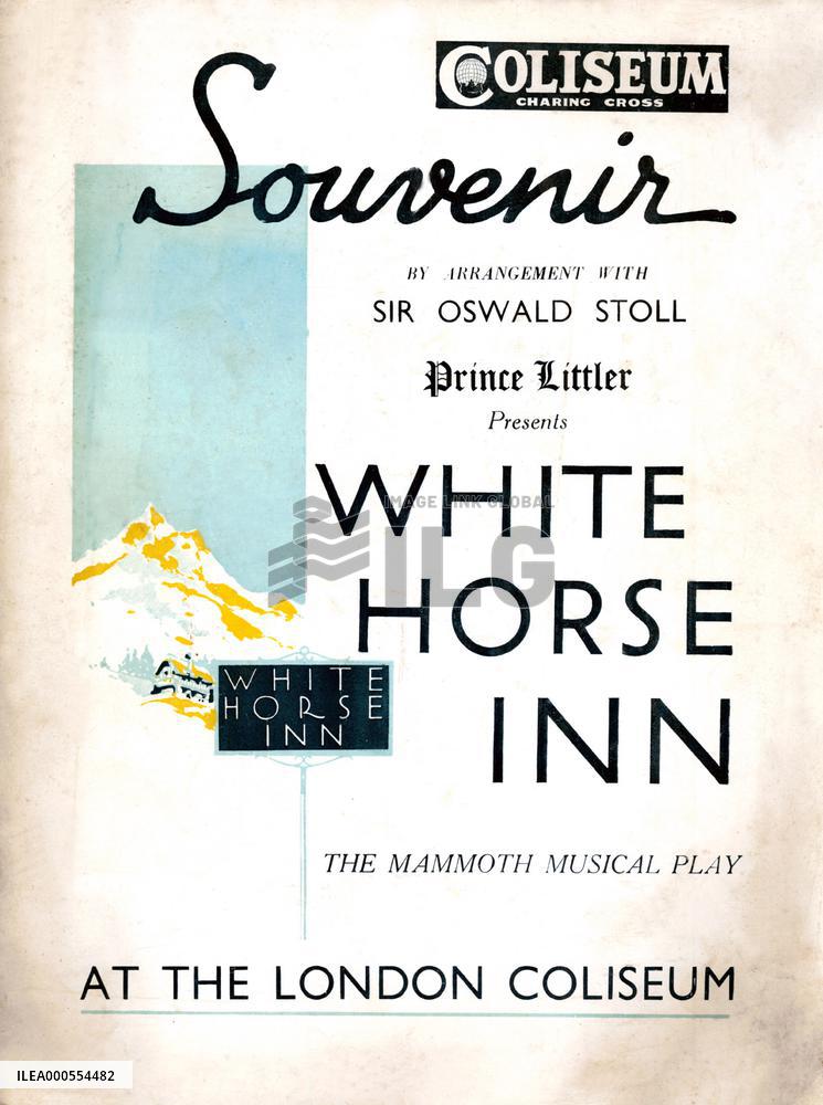 WHITE HORSE INN  THEATRE PROGRAMME WHITE HORSE INN  THEATRE
