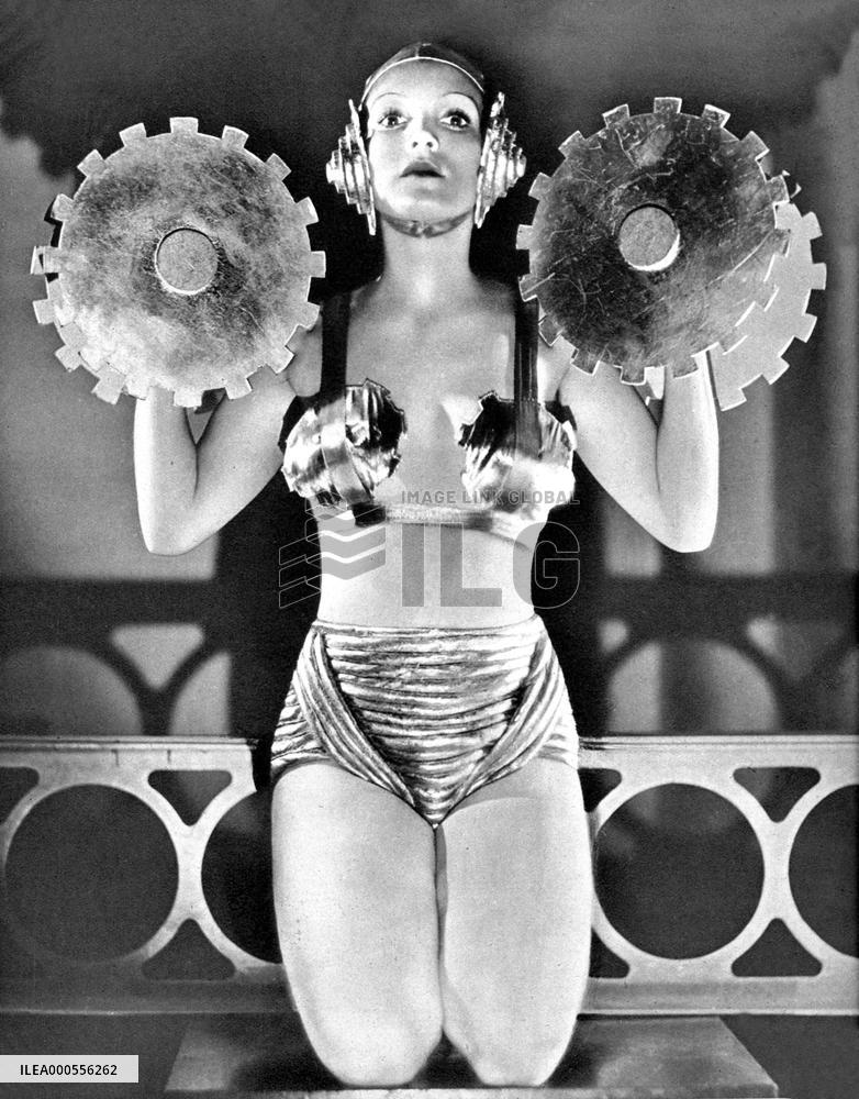 CONCHITA MONTENEGRO in a futuristic costume