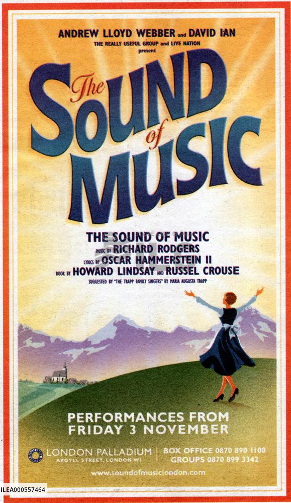 THE SOUND OF MUSIC  2005 British Theatre poster