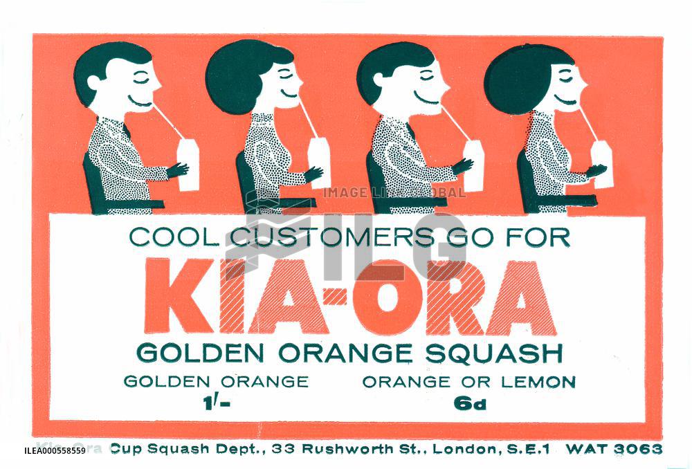 KIA ORA FRUIT FLAVOURED DRINK sold in cinemas in Britain