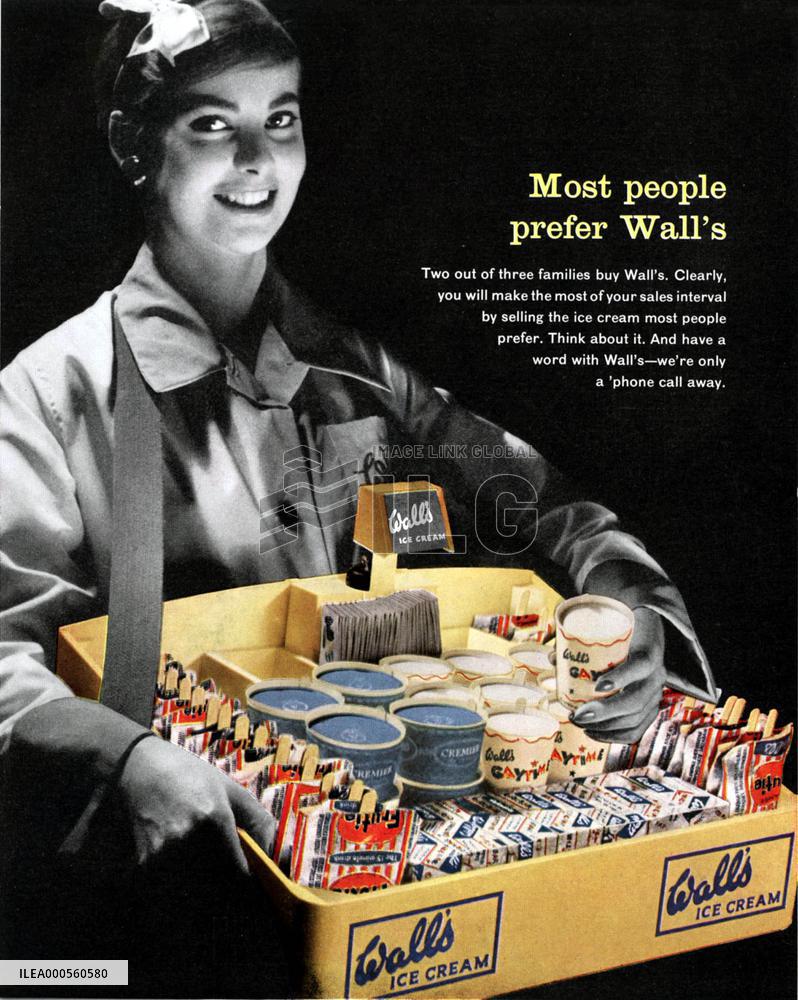 CINEMA TRADE ADVERTISEMENT FOR WALL'S ICE CREAM
