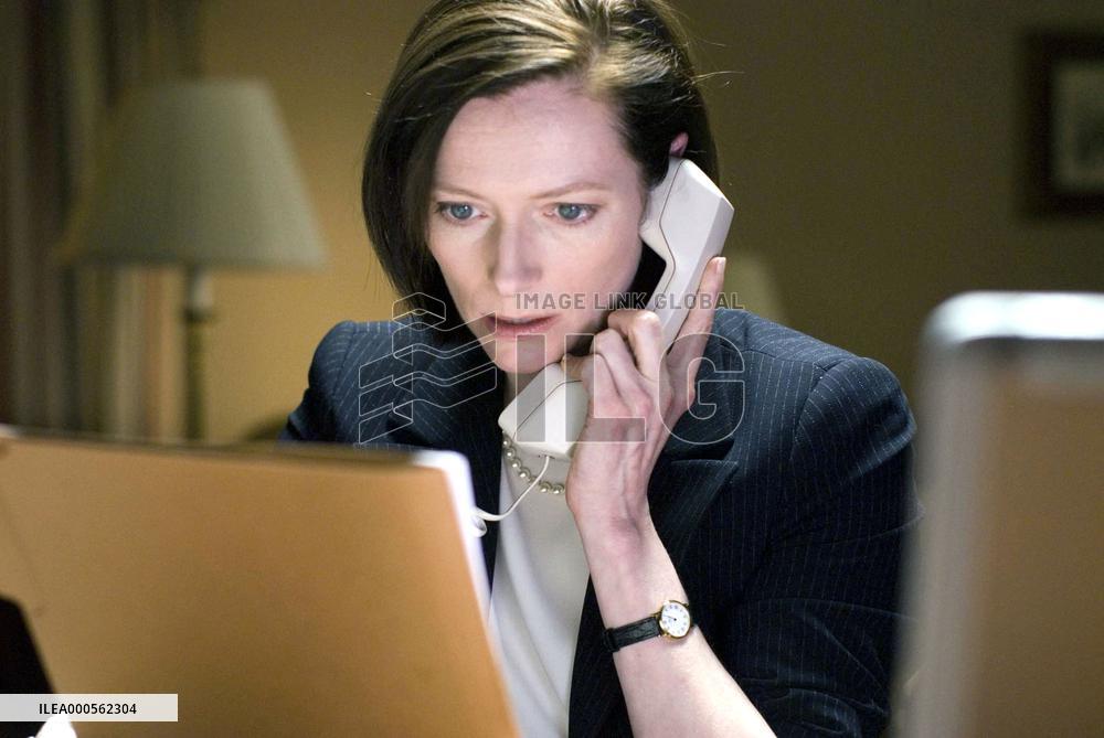 TILDA SWINTON as U/North's in-house counsel Karen Crowder MI