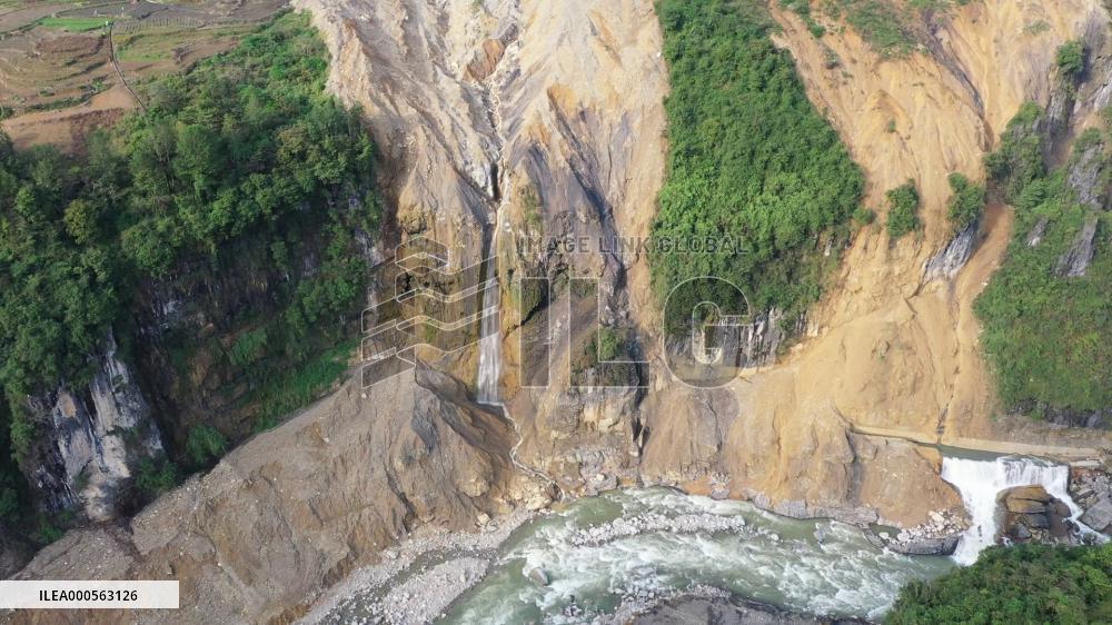 Shazi Dam After Landslide Disaster