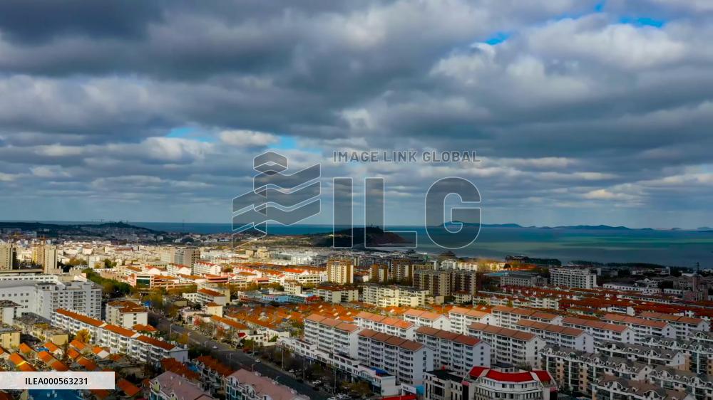 Time-lapse photography Above Penglai