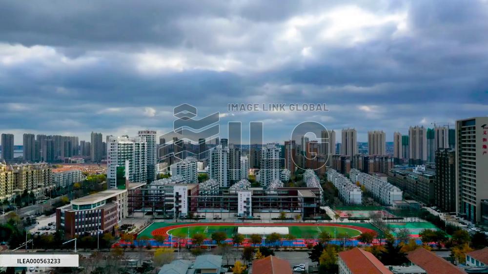 Time-lapse photography Above Penglai
