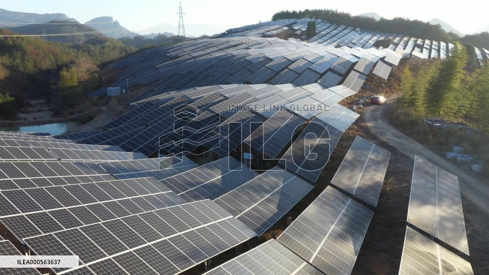 Aerial Photovoltaic Panels