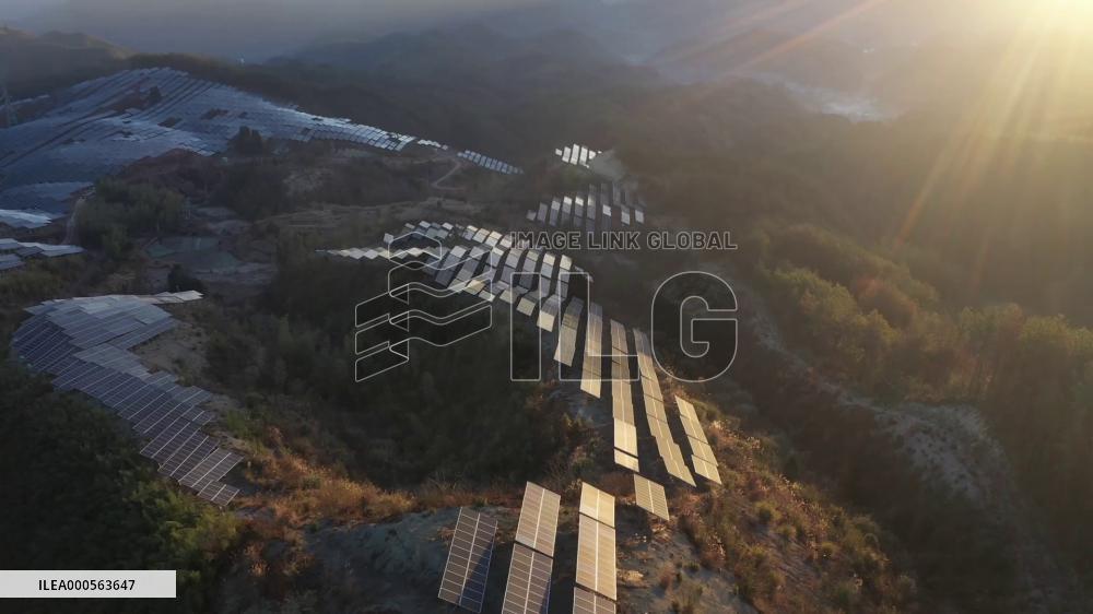 Aerial Photovoltaic Panels