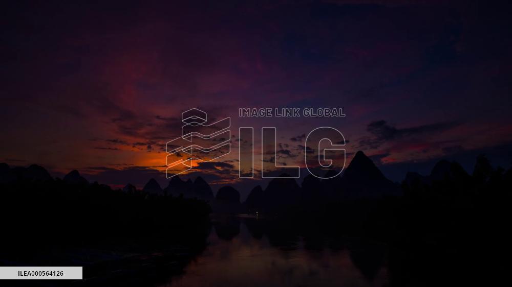 Time-lapse Footage Boats Sailing On A River
