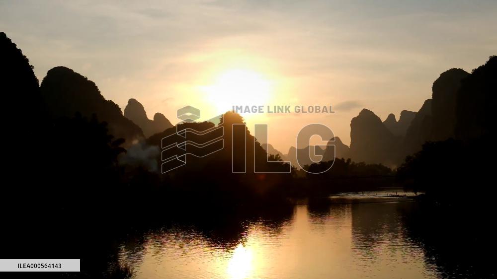 Time-lapse Footage Sunset