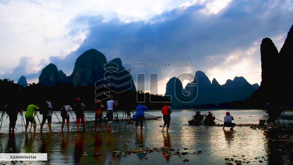 Time-lapse Footage Sunset