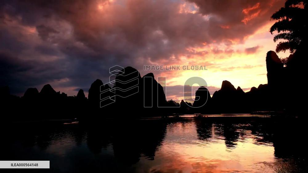 Time-lapse Footage Sunset
