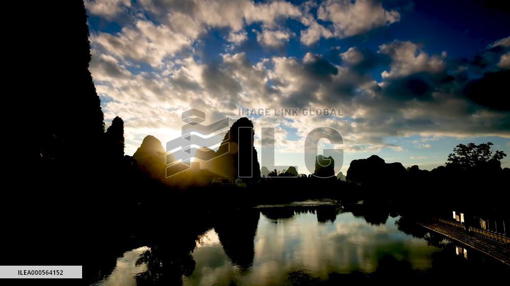 Time-lapse Footage Morning Glow