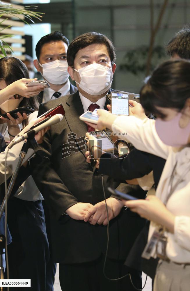 Japan's new public safety chief Tanahashi