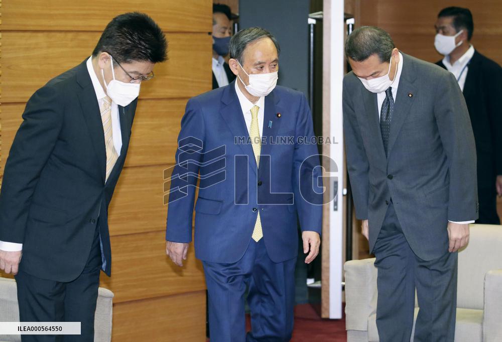 Japan PM Suga at Cabinet meeting