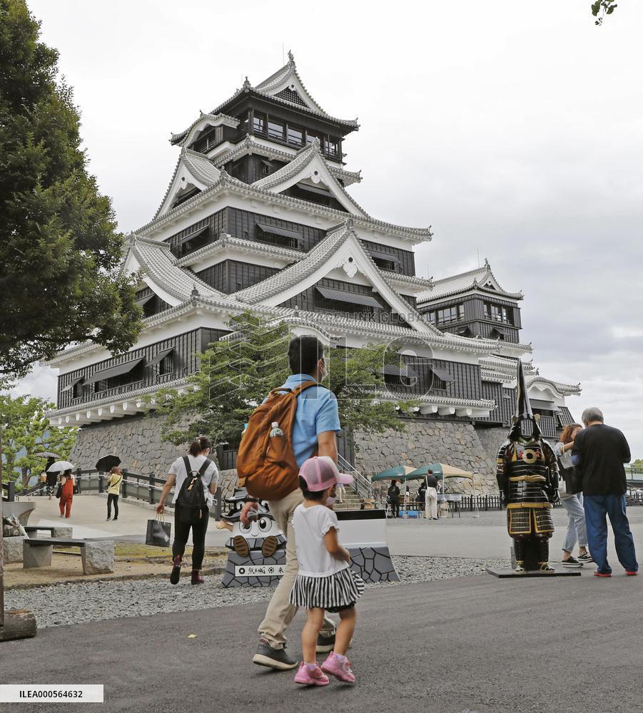 Kumamoto Castle main tower reopens to public