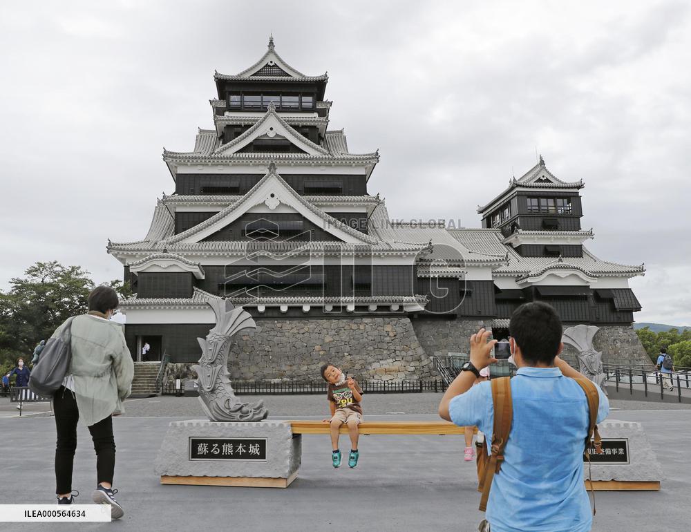 Kumamoto Castle main tower reopens to public