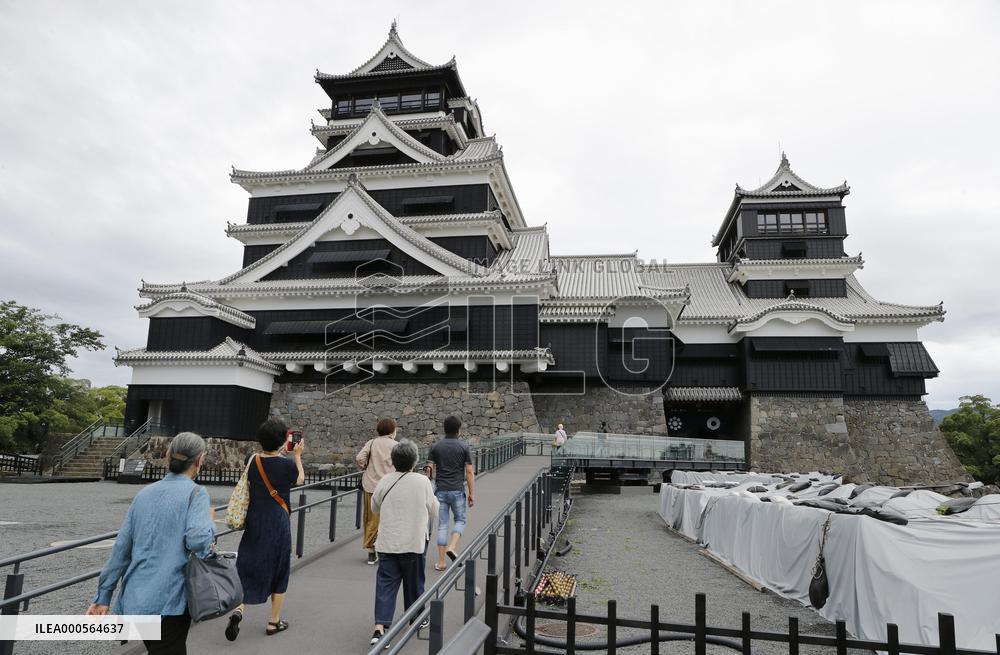 Kumamoto Castle main tower reopens to public