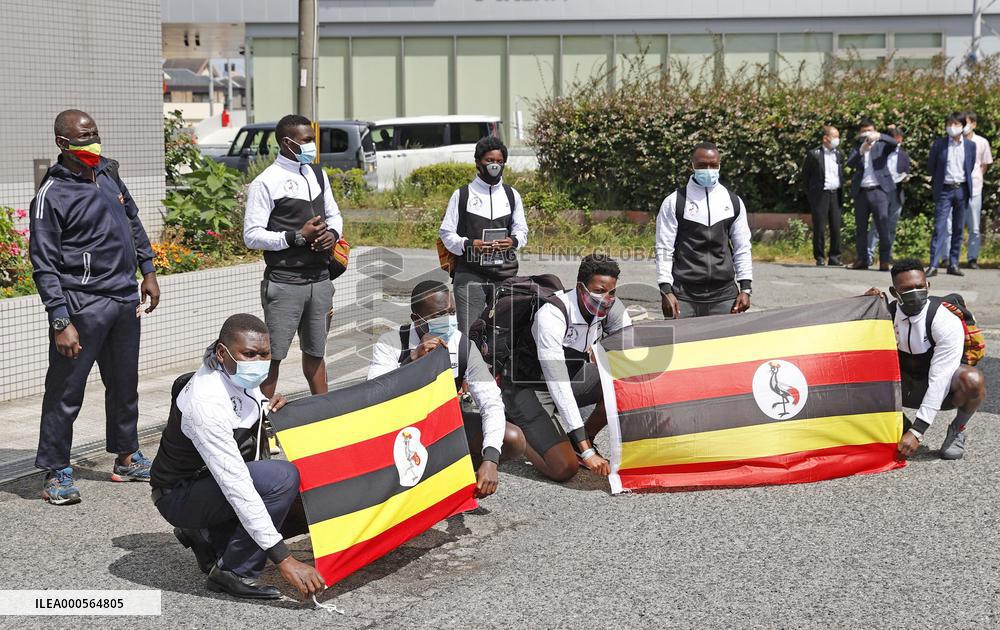 Ugandan Olympic athletes in Japan