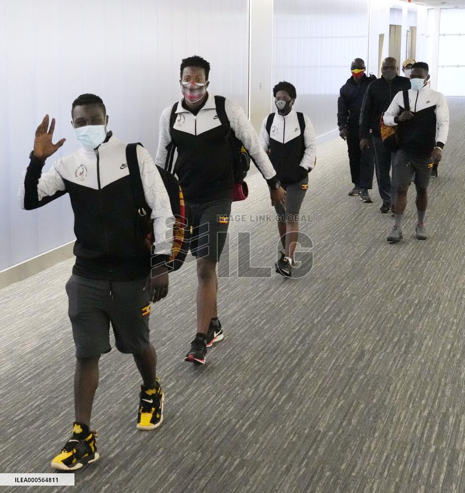 Ugandan Olympic athletes in Japan