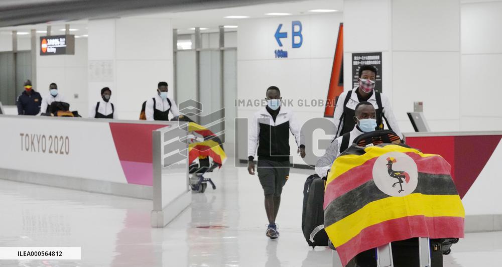Ugandan Olympic athletes in Japan