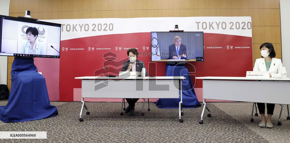 5-party talks on Tokyo Olympic spectator cap