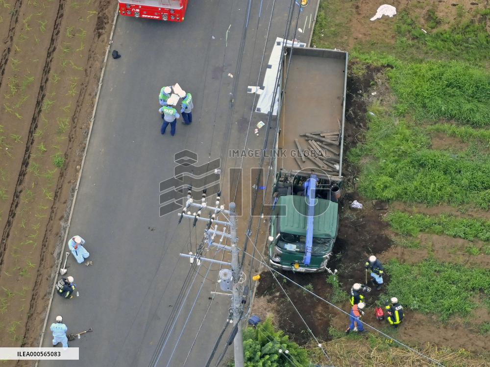 2 kids killed after being hit by truck near Tokyo